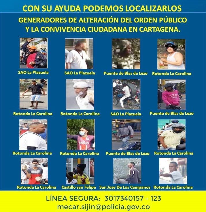 Cartel-de-los-mas-buscados-por-vandalismo-durante-protesta-de-mototaxistas-en-Cartagtena