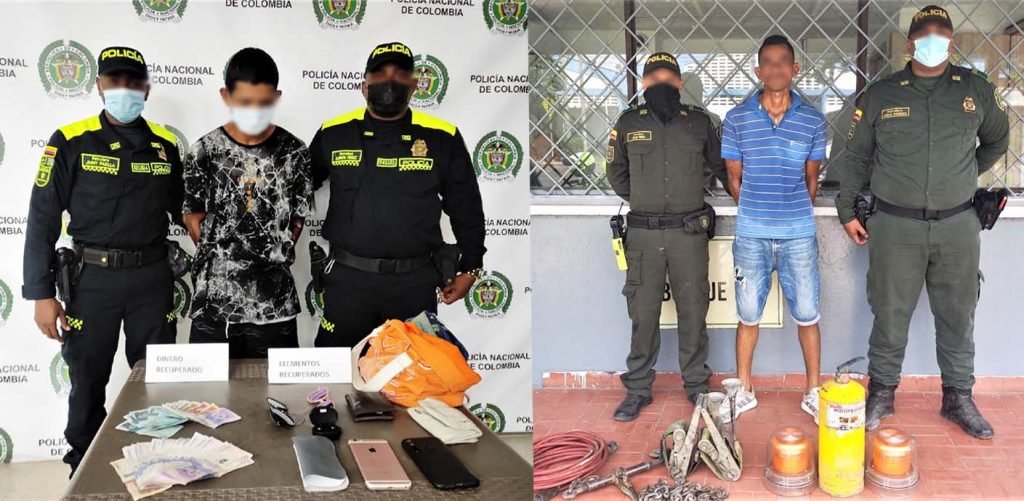 Capturados por hurto en Cartagena
