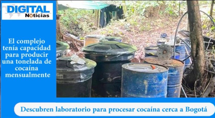 Laboratorio de coca cerca a Bogotá