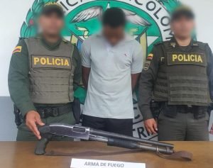 Alias Brayan fue capturado por porte ilegal de armas de fuego