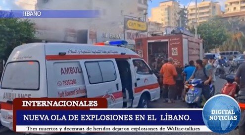 Nueva ola de explosiones en el líbano.