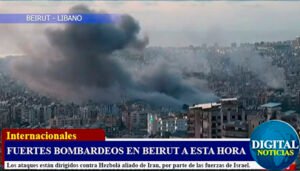 Bombardeo en Beirut-a-Hezbola